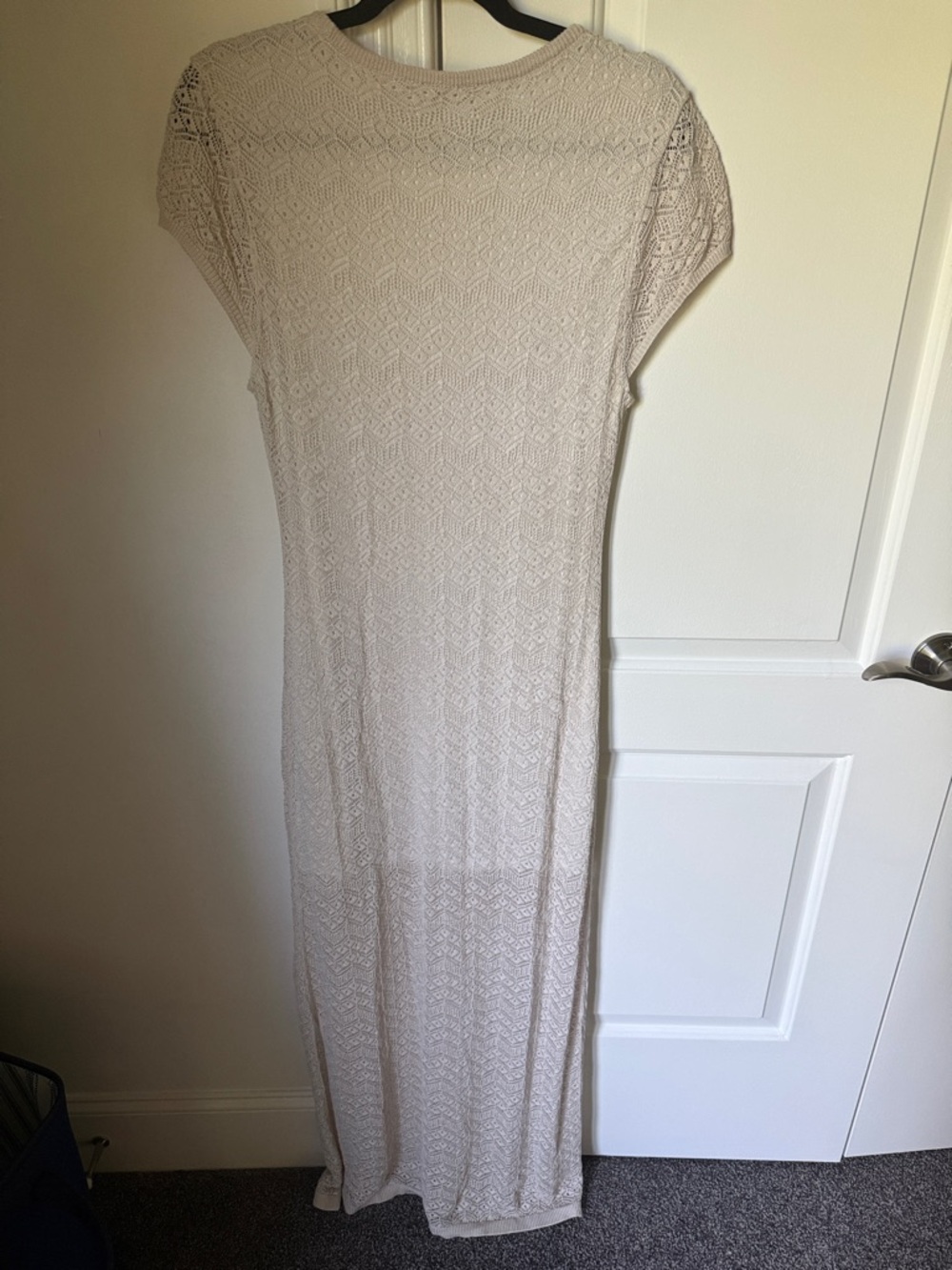 House of Harlow 1960 Beige Crochet Maxi Dress - Picture 3 of 6